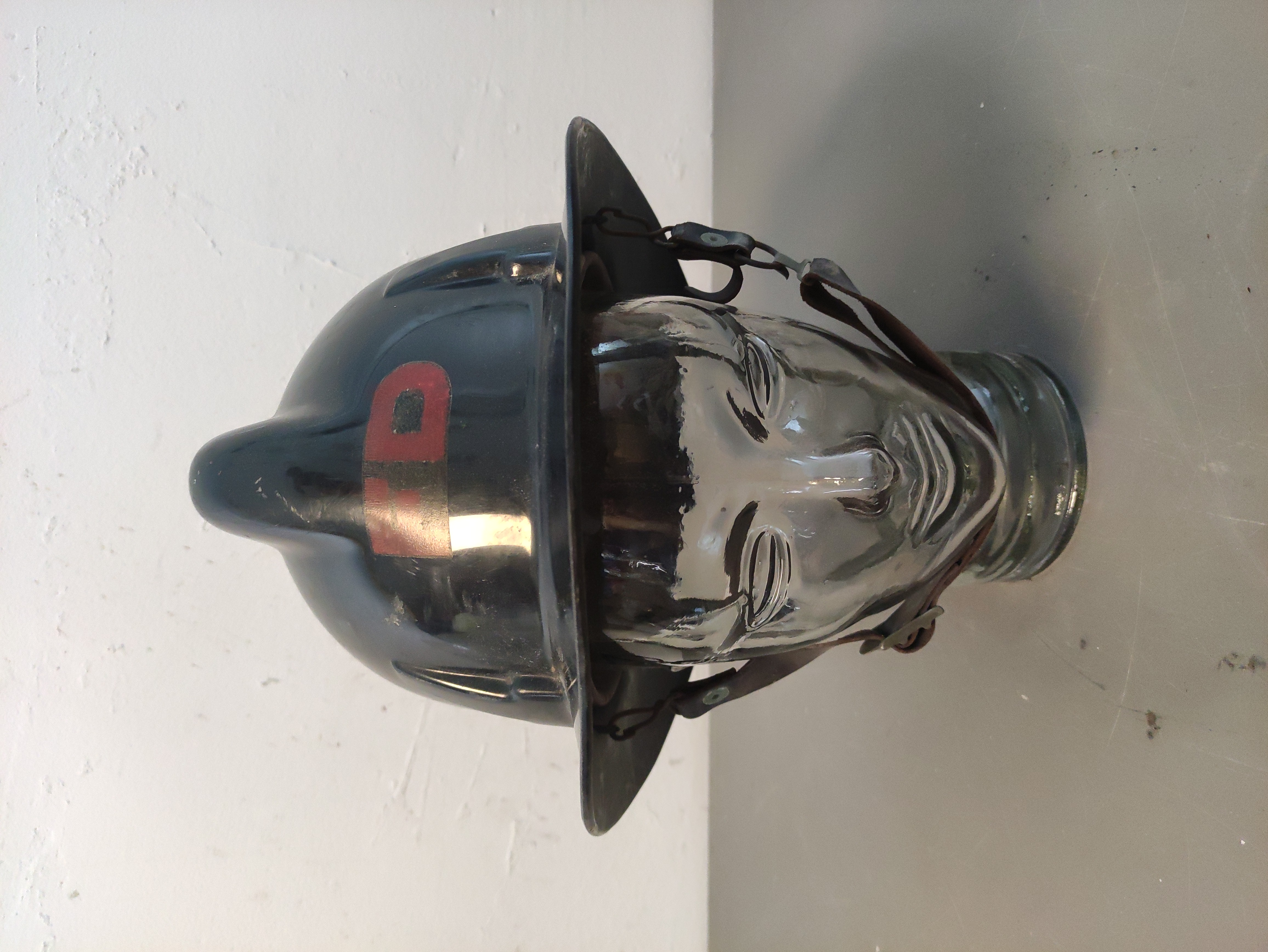 casco bombero emergencia plastico negro 14-16x29.5x37 4u